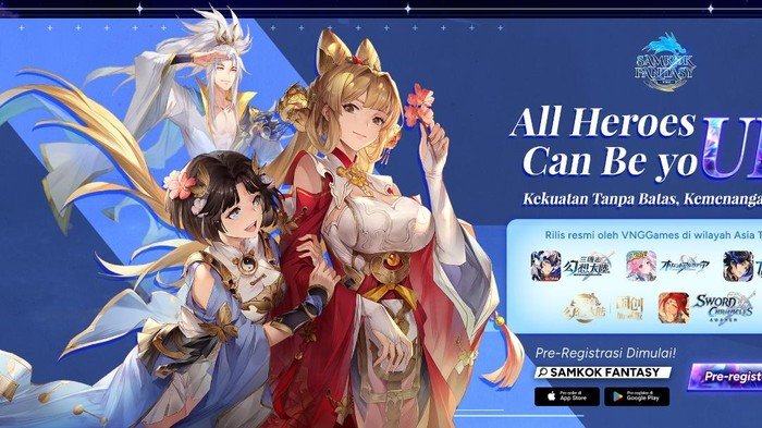 Pre-Registrasi Samkok Fantasy RPG Anime: Petualangan Epik Menanti